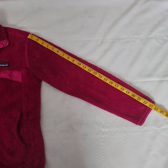 Patagonia Polartech Thermal Pro Re-Tool Snap-T® Pullover, Magenta Women's Medium - Picture 15 of 16